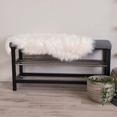 House Nordic keinotekoinen lampaantalja 50x85 cm musta